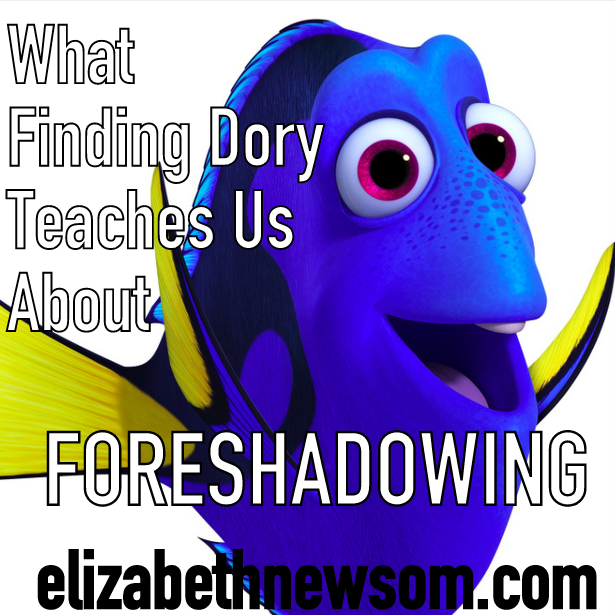 Writing Foreshadowing blue fish dory finding memo